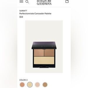 - SURRATT
Perfectionniste Concealer Palette
$58 3, 5, and 6 NIB